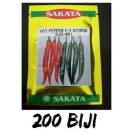 Benih Cili Sakata SJ2-461 Original Repacking (200seeds) Cili Kulai Irrigation/Fertigasi