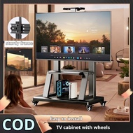 TV Stand For 32-85 Inch Adjustable Movable Stand With Wheels Height TV Rack And Tray