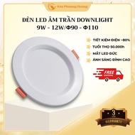 DOB 9W 12W LED Ceiling Light, 3-Color Light, LED Downlight