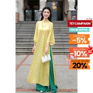 [BUY SHIRT AND GET PANTS] Hoang Lam NGADO ao dai, Tet ao dai, modern ao dai, traditional ao dai