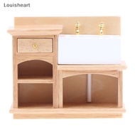 【Louisheart】 1:12  Dollhouse Furniture Basin Sink Cupboard Cupboard Cabinet  Hot
