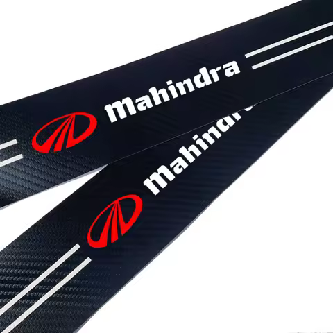 Car Door Protector Plate Stickers Sill Carbon Fiber For Mahindra kuv100 xuv700 xuv300 tuv300 mahindr