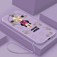 Honor X9d 5G HONOR X9d Cute Minnie Mouse Case Mobile Casing Cartoon Design Liquid Silicon Soft Cover