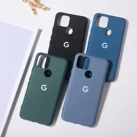 Original TPU Case For Google Pixel 5 5A Case Liquid Silicone Rubber Protective Shell For Pixel 5 5a 