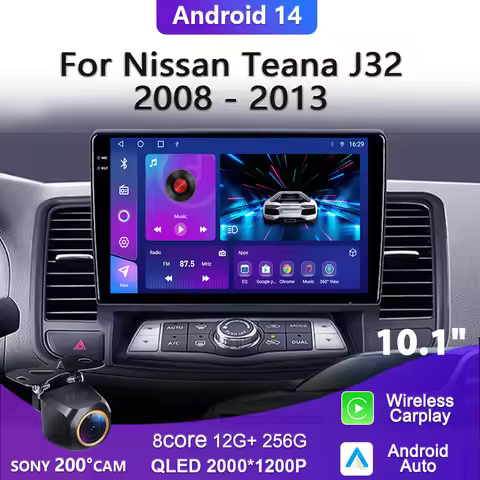 2K Incell Screen Android 14 For Nissan Teana J32 Maxima 2008 - 2013 Multimedia Navigation GPS Radio 