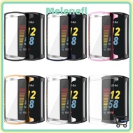 MELENSG TPU , Full Cover Bumper Screen Protector, Soft Accessories Watchband Protective Shell for Fi