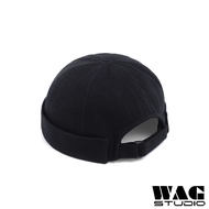 Plain Adjustable Cotton Mikihat Sailor Cap for Men Women Streetwear Brimless Docker Hat