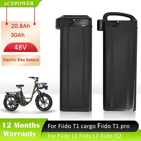 Electric Bike Battery 48V 20.8Ah 30Ah Folding Ebike Batteries For Fiido T1 Fiido T2 Cargo T1 Pro Fii