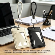 Dual Card Slot PU Card Holder Transparent Window ID Card Bus Access Control Subway Card ID Card Prot
