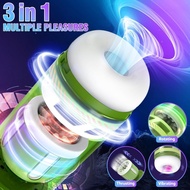 ZEMALIA 3 IN 1 Hisap Maju Mundur Ori Sexy Toys Pria Tenga Snail Cup