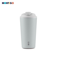 Montigo Cozy Linen Sense Coffee Cup Large (470ml/16oz) - Durable Stainless Steel, Temperature Retent
