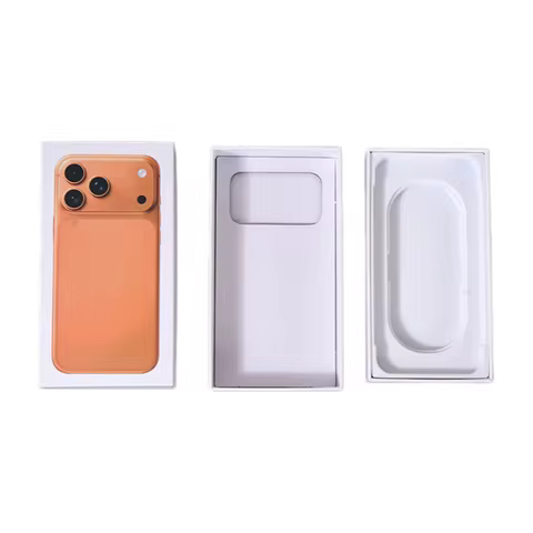 Empty Phone Box for iPhone 17 Pro Max Plain White Boxes 5G Used Smartphone Second Hand Refurbished M
