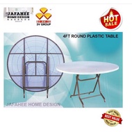 【JFW】 (3V / Tube Home) 4 FEET Round Plastic Table / MEJA MAKAN PLASTIC/ MEJA TULIS