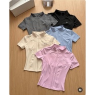 Zipper Top Zipper Sports Top Gym Shirt Running Shirt Yoga Top Sport Shirt Woman