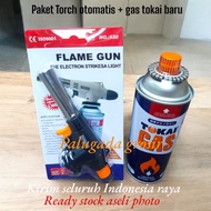 PAKET GAS TORCH | PORTEBLE GAS TORCH | BLANDER LAS SET + GAS | KEPALA LAS | ALAT BAKAR MAKANAN | SET