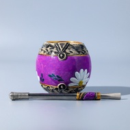 Argentina Brand Calabash mate gourd/yerba mate gourd #374/Ceramic Outer Gourd Cup