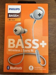 Philips BASS+ Wireless In-ear Headphones SHB4305 全新未拆盒飛利浦運動無線藍牙耳機