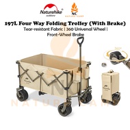 Naturehike TC02 Folding Trolley 197L Outdoor Camping Portable Camping Cart Wagon Trolley