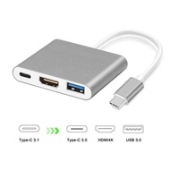 3 in 1 Hub Type C USB 3.1 to PD USB-C 4K * 2K 1080p HDMI USB3.0 USB 3.0 Adapter