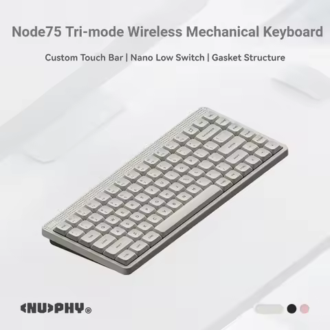 Nuphy Node75 Low Profile Mechanical Keyboard Wireless Gasket Touch Bar Hot Swap Custom Office Gaming