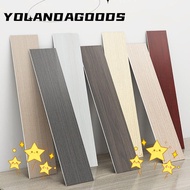 YOLA Skirting Line, Wood Grain Windowsill Floor Tile Sticker, Home Decor Self Adhesive Waterproof Living Room Waist Line