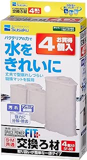 Suisaku Space Power Fit Replacement Filter Pack of 4
