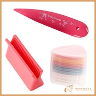 WOOW 10Pcs Tailor s Chalk with Plastic Bone Folder Creasing Tool and Sharpening Tool