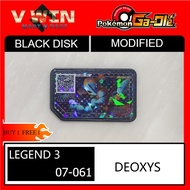 [LIMITED EDITION] POKEMON GAOLE LEGEND 3 BLACK DISK 5 STAR 07-061 DEOXYS MALAYSIA SCANNABLE NOT ORIG
