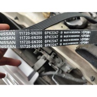Nissan X-Trail T30 Fan Belt, V-Belt 6PK2247 (11720-6N200)