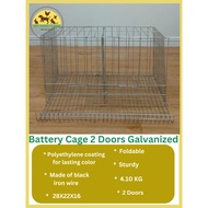 2 Door Battery cage Galvanized Breeding cage  cock cage  kulungan ng manok  Paitlugan ng manok