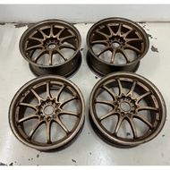 Rays Volk Racing CE28N MONOBLOCK Bronze 18inch Wheel Set ET38 ET40 5X114.3 Used Japan