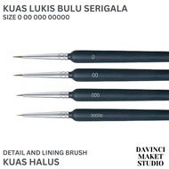 Small Soft Brush Wolf Bristle 0 00 000 00000 Detail Model Diorama Miniature Diecast - Mini Fine Brus