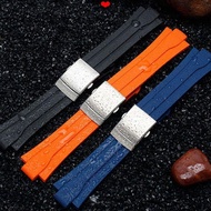 Watch Strap Suitable for ORIS ORIS Diving 7730 Racing Sports Williams 7740 Convex Rubber Silicone Wa