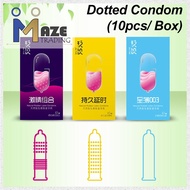 [MAZE TRADING] (10pcs/Box) Condom Spike Condom Dotted Condom Kondom Berduri Sleeve Men Condom Kondom