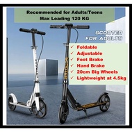 Adult Kick Scooter / Foldable / Max Loading 120 KG / Teenagers / Adult Scooter / Hand Brake
