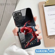 Softcase Glass Kaca SAMSUNG A03 - Casing hp SAMSUNG A03 [ S56 ].