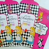 CUSTOMISED SAMPUL DUIT RAYA - ALICE IN WONDERLAND (10 PCS PER PACK)