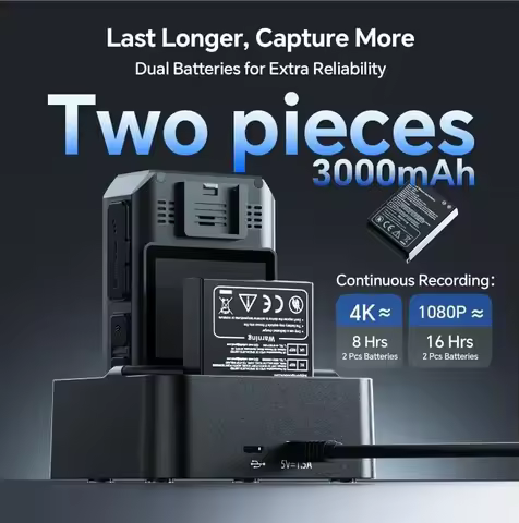 BOBLOV GPS Location Tracking Mini Camera 4K 128GB Body Cam Policemen 10 Hours DVR Recorder Mini Camc