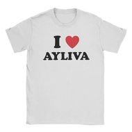 I Love Ayliva Men's T Shirts Humor Tee Shirt Short Sleeve O Neck T-Shirt 100% Cotton Tops