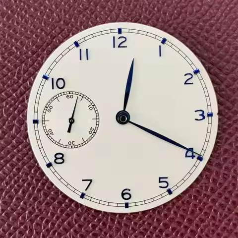 37mm Watch Dial with Watch Hands for ETA 6497 3600 Movement Replacement 9 O'clock Position ETA6497 M