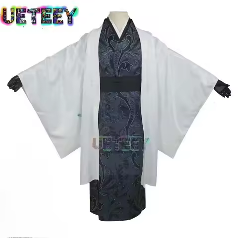 UETEEY COS Kibutsuji Muzan Cosplay Costume Anime Kimono Fancy Suits Halloween Carnival Unforms Custo