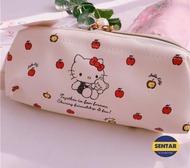 100%Stock Ready Hello Kitty Cosmetic Bag Travel Makeup Bag Large Volume L24xxW8xH10cm