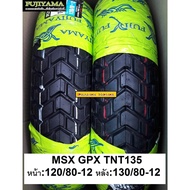 Motorcycle Tyre FUJIYAMA 120/80-12 and 130/80-12 M-Tracker TL for MSX ไม่ต้องมียางใน