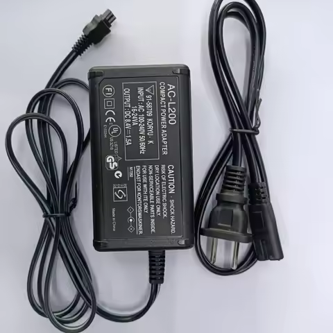 AC-L200 AC Power Adapter Charger for Sony Handycam DCR-SX60,DCR-SX63,DCR-SX65 DCR-SX40, DCR-SX41,DCR