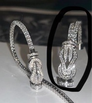 FRED Chance Infinie 18k White Gold Bracelet 大size渾身滿鑽手鏈