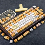 MAIMOOO Disney Pooh Keycap MOA Profile 120 Keys PBT Dye Sublimation Aula F75 Ajazz AK820 Cartoon Rou