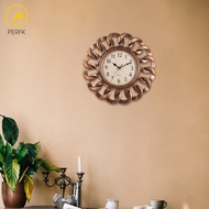 Perfk Retro Style Wall Clock Decorative Classic Quiet for Bar Coffee Shop Decor