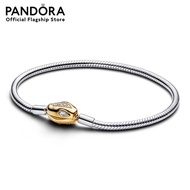Pandora Snake chain sterling silver and 14k gold-plated bracelet