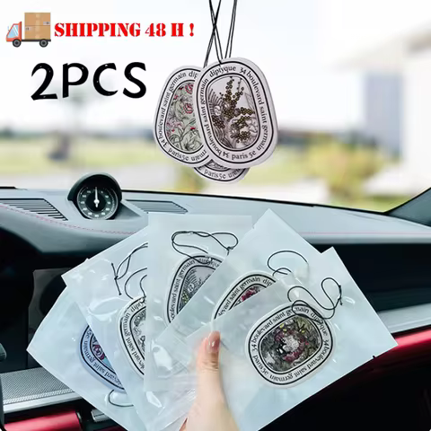 2 Pcs New Car Fragrance Tablets Car Solid Fragrance Car Fragrance Card Pendant Perfume Creative Frag