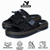 Luja Docmart Men's Slide Sandals Casual Simple Slippers Men Sandal Sandal Lelaki